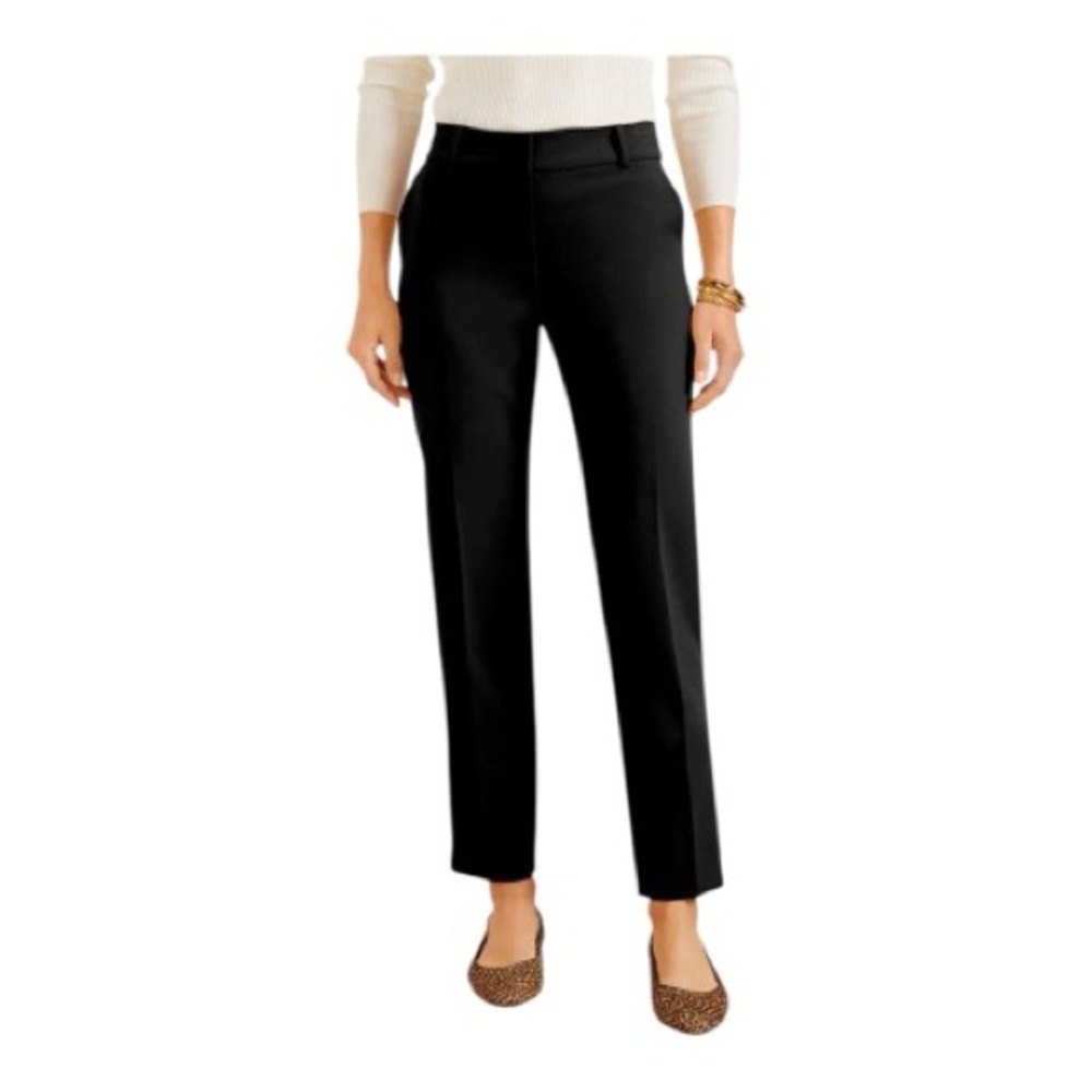 Talbots Hampshire Straight Ankle Dress Pants Women’s Sz 6 Black Career Workwear